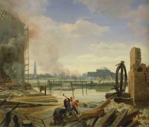 Hamburg etter brannen i 1842, 1842