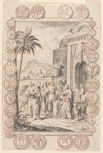 Studie for Abimelech Reproveth Sarah, Plate 81, Physica Sacra