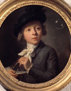 Såpebobler eller et portrett av J. A. Laurens. Maleri av Melchior Wyrsch (1732-1798). 1784. Museum of Fine Arts i Besançon av Johann Melchior Joseph Wyrsch or Wursch