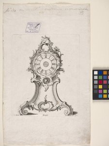 Klokke (gravering) av Johann Michael Hoppenhaupt
