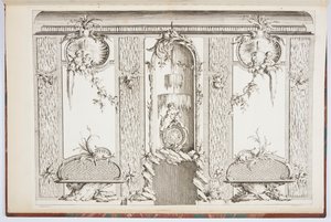 Design for en skjerm av Johann Michael Hoppenhaupt II