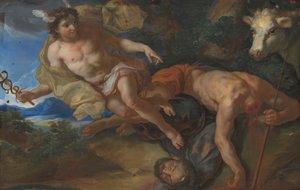 Mercury redder den forkledde Io etter å ha halshugget Argus, ca. 169095.