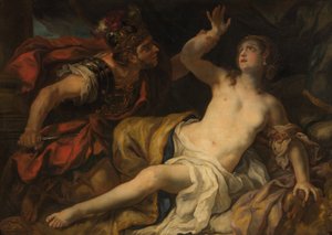 Tarquinius og Lucretia av Johann Michael Rottmayr