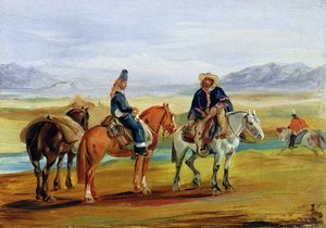 Chilenske Huasos, ca. 1836