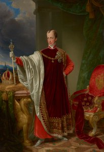 Keiser Ferdinand i regaliene til Ordenen av det gylne skinn av Johann Nepomuk Ender