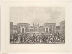 Investitur av kong William I i Brussel, 1815 av Johann Nepomuk Gibèle