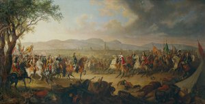 Keiser Leopold I og kong Jan III Sobieski før Wien