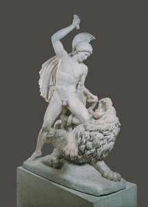 Bellerophon kjemper mot Chimeira av Johann Nepomuk Schaller