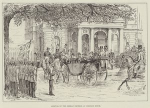 Ankomst av den tyske keiseren til Osborne House av Johann Nepomuk Schonberg
