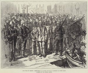 Krigen i Egypt, fanger fra den egyptiske garnisonen i Port Said av Johann Nepomuk Schonberg