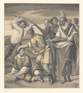 Martyrium av Saint Ewald Verk fra samlingen til brødrene Boisserée (tittel på objekt) Galerie des Frères Boisserée (tittel på objekt) av Johann Nepomuk Strixner