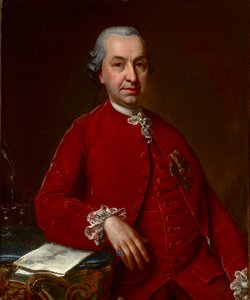 Portrett av baron Samuel von Brukenthal (1721-1803), guvernør i det store fyrstedømmet Transylvania, av Della Croce, Johann Nepomuk (1736-1819). Olje på lerret, ca. 1790. Dimensjon : 93x71 cm. Muzeul National Brukenthal, Sibiu