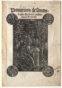 Pelbart av Temesvar studerer i en hage, 1620. av Johann Otmar