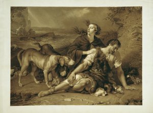 Arindal og Daura av Johann Peter Krafft