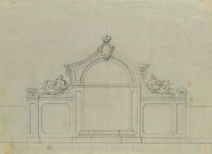 Fontene i ferskenhagen til Upper Belvedere av Johann Peter Krafft