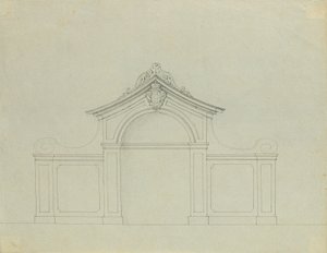 Fontene i ferskenhagen til Upper Belvedere av Johann Peter Krafft