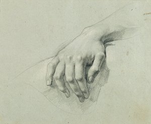 Håndstudie for "Arindal og Daura" av Johann Peter Krafft