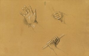 Håndstudier for "Scene fra Tyrolean Freedom Fight" av Johann Peter Krafft