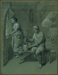 Hercules og Omphale av Johann Peter Krafft