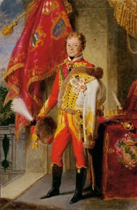 Ignaz grev Gyulay von Naros-Nemeth og Nadaska i ungarsk uniform av Johann Peter Krafft