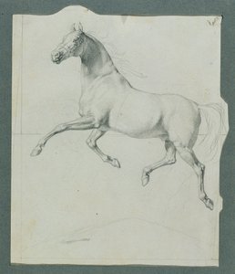 Hestestudie for "Rüdiger og Angelika" av Johann Peter Krafft