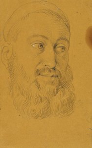 Portrettstudie for Rudolf von Habsburg og presten av Johann Peter Krafft