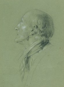 Portrettstudie for "Landwehr-mannens hjemkomst" (1817) av Johann Peter Krafft