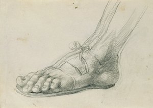 Sandalstudie for "Rüdiger og Angelika" av Johann Peter Krafft
