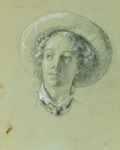 Studie for "Hermann og Dorothea i vingården" av Johann Peter Krafft