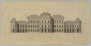 Studie for Upper Belvedere av Johann Peter Krafft