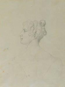 Kvinneportrettstudie av Johann Peter Krafft