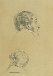 To hovedstudier for "Return of Emperor Franz from Pressburg" av Johann Peter Krafft