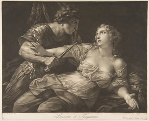 Tarquin og Lucretia, 1792. av Johann Peter Pichler