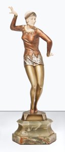Charleston Dancer, ca. 1925 (bronse, elfenben og onyx)
