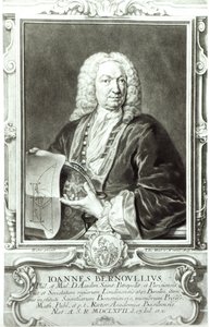 Portrett av Jean Bernoulli (1667-1748) av Johann Rudolph the Elder Huber