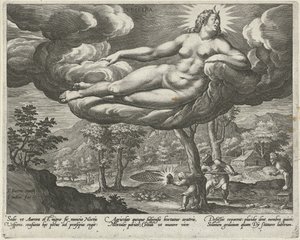 Kveld Vespera (tittel på objekt) De fire delene av dagen (serietittel) av Johann Sadeler (I)