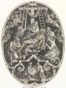 Bewening van Christus Passie van Christus (serietittel) The Passion of Christ, Our Redemption (serietittel) av Johann Sadeler (I)