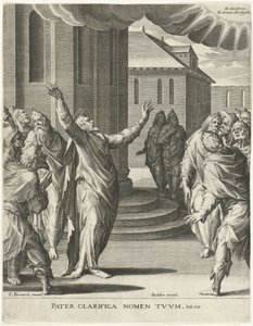 Kristus ber til Gud sannheten om Kristi budskap (serietittel) av Johann Sadeler (I)