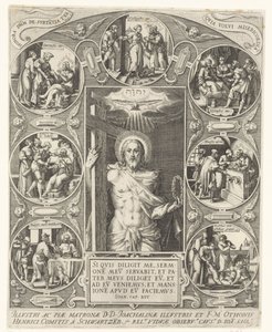 Kristus og barmhjertighetens gjerninger av Johann Sadeler (I)