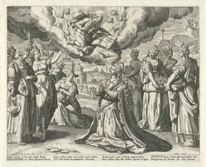 Kristus gir sitt blod til sin brud Song of Solomon (serietittel) Canticum Canticorum (serietittel) av Johann Sadeler (I)