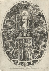 Kristus i Getsemane hage Passie van Christus (serietittel) The Passion of Christ, Our Redemption (serietittel) av Johann Sadeler (I)