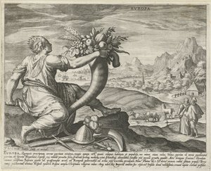 Europa Evropa (tittel på objekt) De fire kontinentene (serietittel) av Johann Sadeler (I)