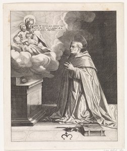Saint Hyacinthus forguder Maria med Kristus-barnet av Johann Sadeler (I)