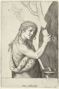 Døperen Johannes som barn av Johann Sadeler (I)