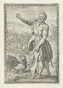 Judas Makkabeus Ivdas Machabevs (tittel på objekt) Det gamle testamentets tegn (serietittel) av Johann Sadeler (I)