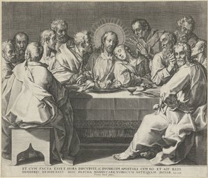 Siste måltid av Johann Sadeler (I)