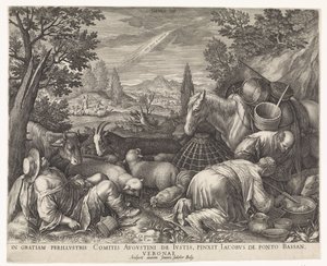kallet til Abraham av Johann Sadeler (I)
