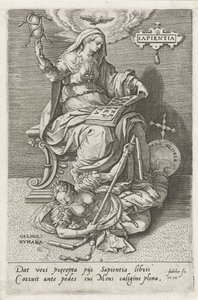 Visdom (Sapientia) overvinner menneskelig forvirring (Caligo Humana) Sapientia (tittel på objekt) The Virtues Overcome The Vices (serietittel)