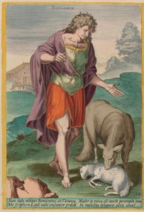 Benjamin, ca. 1585. av Johann Sadeler I