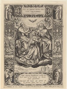 Jomfruens kroning, 1576. av Johann Sadeler I
